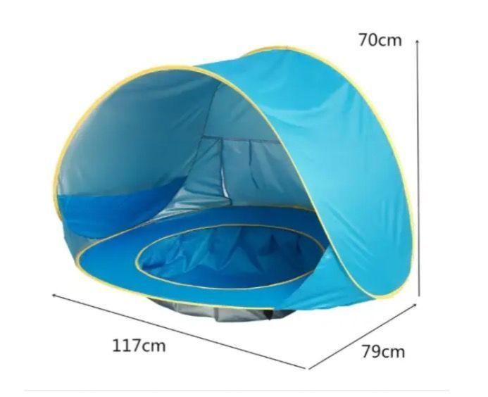 Палатка дитячої з басейном автоматична WM-BABY POOL Д 83005 фото