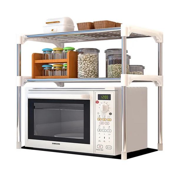 Полиця органайзер для мікрохвильової печі Multifunctional storage rack  04157 фото